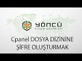 cPanel Dosya Dizinine Şifre Oluşturmak